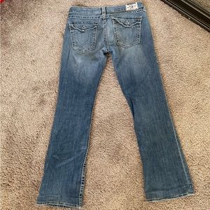 True Religion low rise denim boot cut Jeans